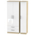 Contrast Tall 3 Door 2 Drawer Wardrobe Contrast Tall 3 Door 2 Drawer Wardrobe